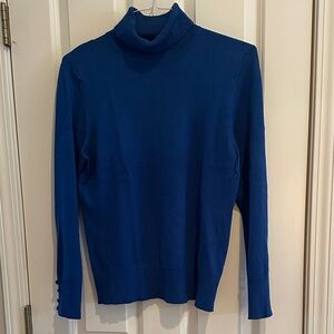 Spense Blue Knit Sweater Size L